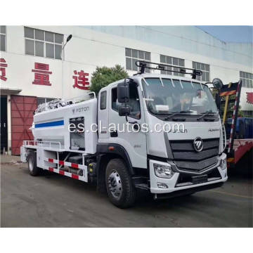 FOTON 4x2 12000litres 12cbm 6 ruedas Tanque de alcantarillado de alcantarillado Alta presión camión de agua combinada de agua combinada